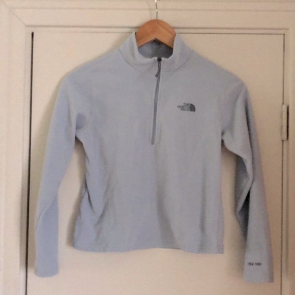 Girls Blue The North Face Fleece Sweater - Picture 1 of 4